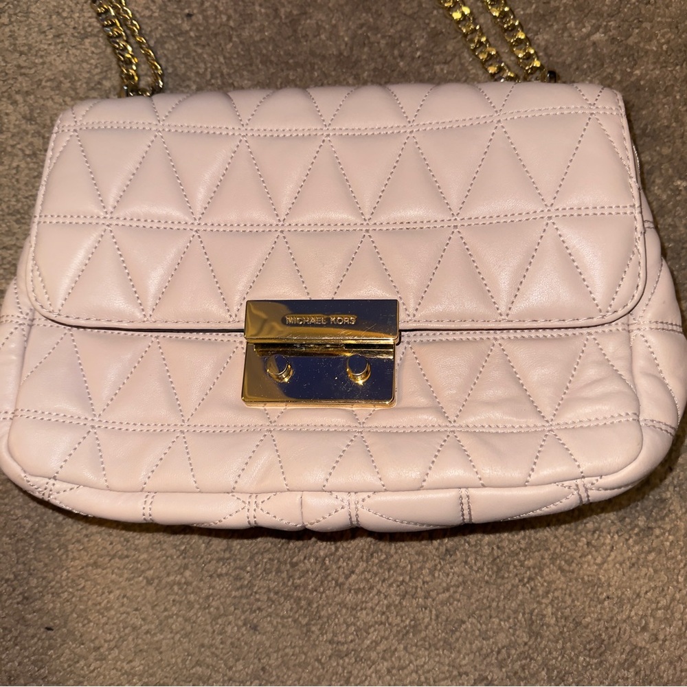Michael Kors Quilted Pink Shoulder Bag